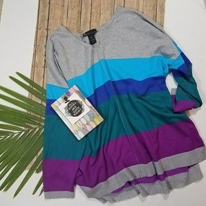 Lane Bryant Color Blocked Sweater Sz 22/24